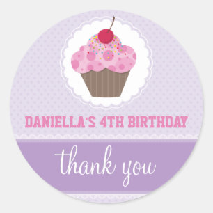 VERANSTALTUNGSSTÜCK :: Cupcake 4 Runder Aufkleber