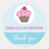 VERANSTALTUNGSSTÜCK :: Cupcake 5 Runder Aufkleber (Vorderseite)