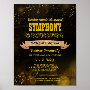 Veranstaltungsvorlage Symphony Orchestra Flyer Poster