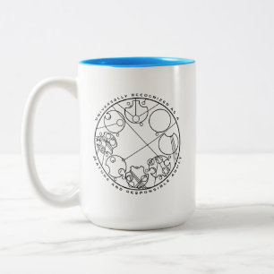 Verantwortlicher Erwachsener - Circular Gallifreya Zweifarbige Tasse