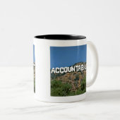 Verantwortlichkeits-Tasse Zweifarbige Tasse (VorderseiteRechts)