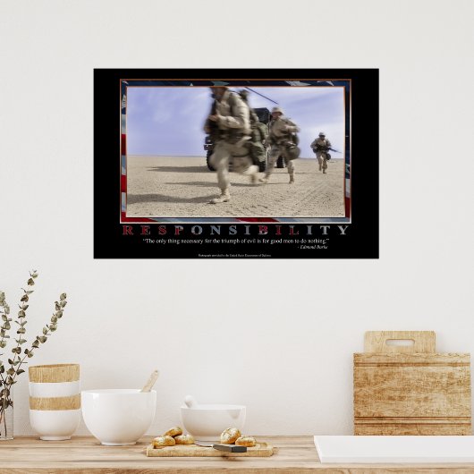 Verantwortung Poster (Küche)