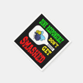 Verantwortungsbewusstes Dink - Funny Pickleball Serviette (Ecke)