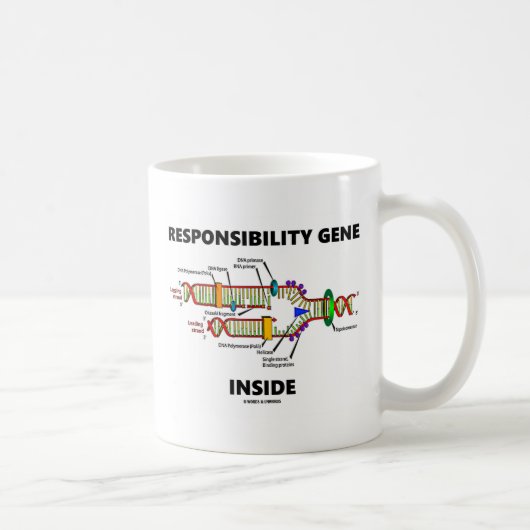 Verantwortungsbewusstsein Gene Inside DNA Genetik Kaffeetasse (Rechts)