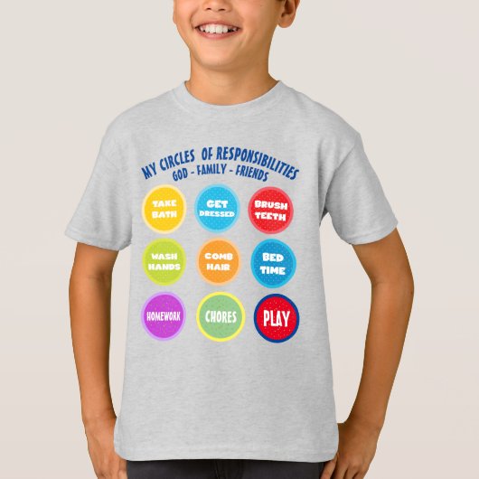 Verantwortungsbewusstsein Kids' grundlegender T - T-Shirt (Vorderseite)