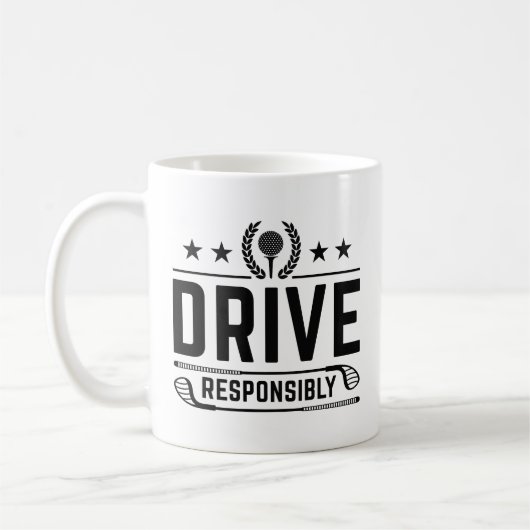 Verantwortungsvoll fahren kaffeetasse (Links)