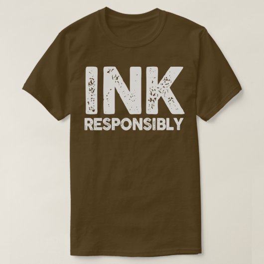 verantwortungsvoll Tinte T-Shirt (Design vorne)
