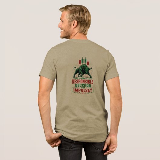 Verantwortungsvolle Entscheidung oder impulsives B Tri-Blend Shirt (Rückseite voll)