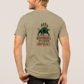 Verantwortungsvolle Entscheidung oder impulsives B Tri-Blend Shirt (Rückseite)