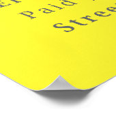 Verantwortungsvolles Tourismusschützenplakat Poster (Ecke)