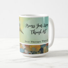 Verarbeite dein Trauma durch Kunst Tasse.