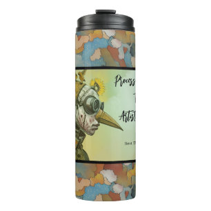 Verarbeite dein Trauma durch Kunst Tasse. Thermosbecher