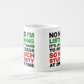 Verarbeiten Sie Ihre Dummheit, lustige Mug oder Re Kaffeetasse (Mittel)