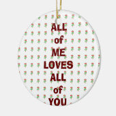 VERARBEITEN SIE IHRE LIEBE / MISTLETOS AUF DER GLE KERAMIK ORNAMENT (Links)