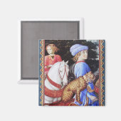 Verarbeitung von Magus Melchior, Pferdereiter, Wil Magnet (Vorderseite/Rückseite)