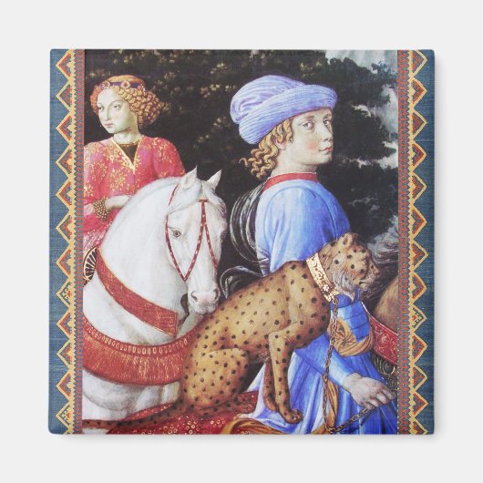 Verarbeitung von Magus Melchior, Pferdereiter, Wil Magnet (Vorne)