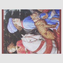 Verarbeitung von Magus Melchior, Pferdereiter, Wil Seidenpapier