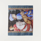 Verarbeitung von Magus Melchior, Pferdereiter, Wil Wandteppich (Vorderseite)