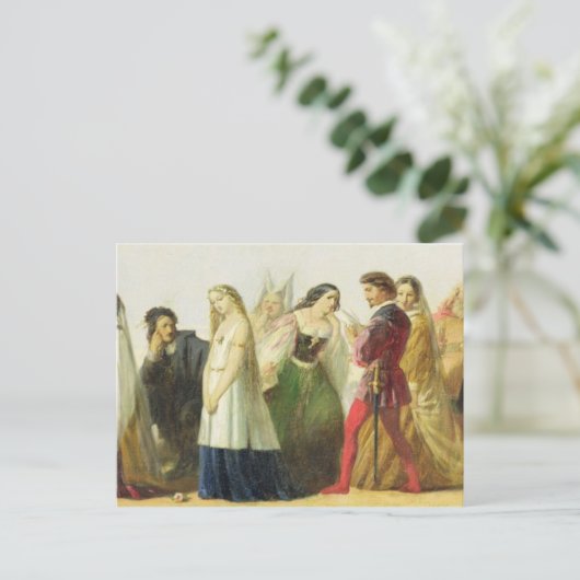 Verarbeitung von Zeichen aus Shakespeare (Öl auf Postkarte (Stehend Vorderseite)