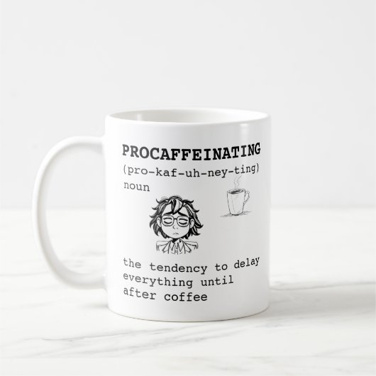 Verarbeitungsdefinition Kaffeetasse (Links)