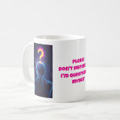 Verärgern Sie mich nicht durch einen lustigen Mumm Kaffeetasse (Vorderseite Links)