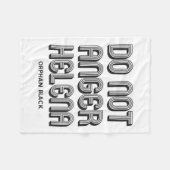 Verärgern Sie nicht Helena Fleecedecke (Vorderseite (Horizontal))