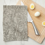 Verärgert Geschirrtuch (Viertel Falte)