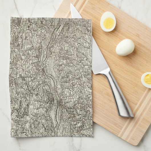 Verärgert Geschirrtuch (Viertel Falte)