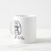 Verärgert gewinnen Sie dieses mal-Gesicht Kaffeetasse (Vorderseite Links)