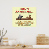 Verärgert mich nicht poster (Küche)