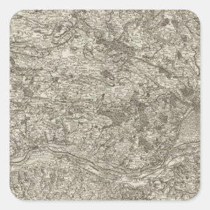 Verärgert Quadratischer Aufkleber