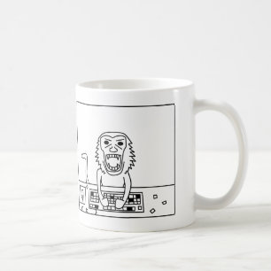 Verärgerte Affe-Tasse Kaffeetasse