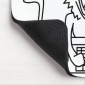 Verärgerte AffeMausunterlage Mousepad (Ecke)