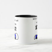 Verärgerte Augen-Wecker-Kaffee-Tasse Tasse (Zentrum)