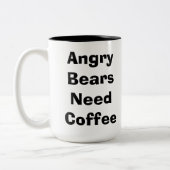 Verärgerte Bärn-Tasse Zweifarbige Tasse (Links)