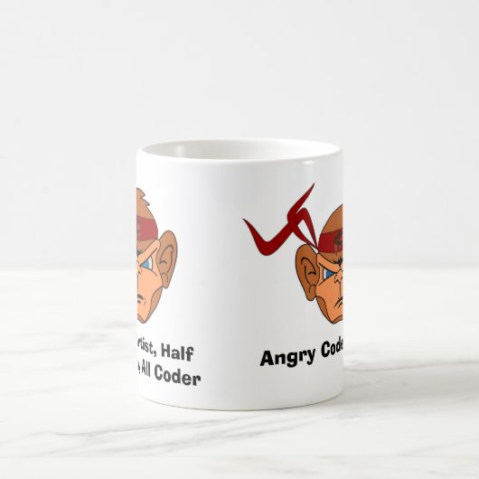 Verärgerte Code-Affe-Tasse Kaffeetasse (Mittel)