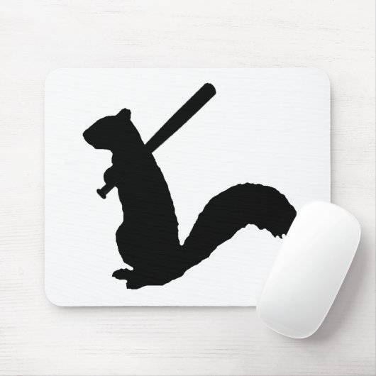 Verärgerte Eichhörnchen-Logo-Mausunterlage Mousepad (Mit Mouse)