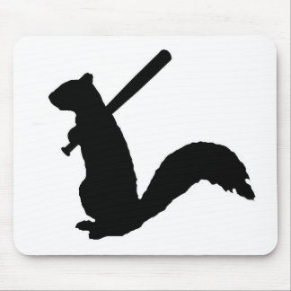 Verärgerte Eichhörnchen-Logo-Mausunterlage Mousepad