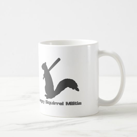 Verärgerte Eichhörnchen-Miliz Kaffeetasse (Rechts)