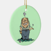 Verärgerte Golfspieler-T - Shirts und Geschenke Keramikornament (Rechts)