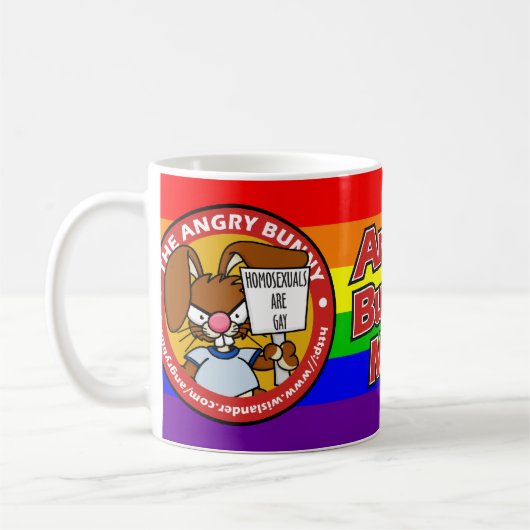 Verärgerte Häschen-Tasse Kaffeetasse (Links)