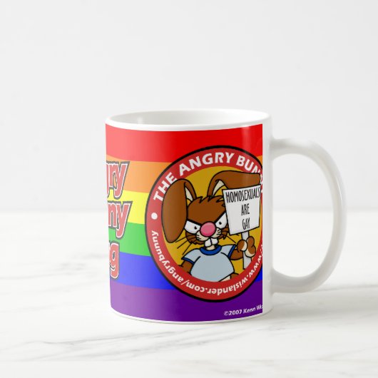 Verärgerte Häschen-Tasse Kaffeetasse (Rechts)