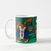 Verärgerte Häschen-Tasse Kaffeetasse (Links)