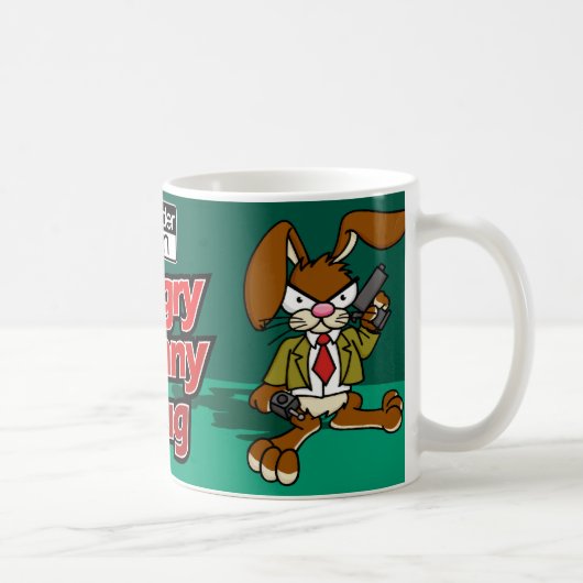 Verärgerte Häschen-Tasse Kaffeetasse (Rechts)