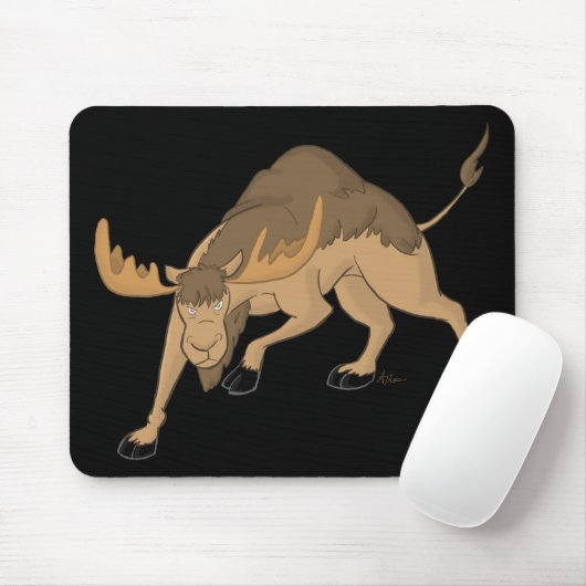 Verärgerte Kamel-Elch-Kreuzung Mousepad (Mit Mouse)