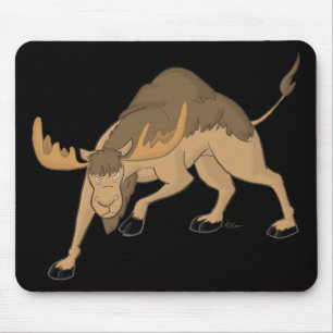 Verärgerte Kamel-Elch-Kreuzung Mousepad