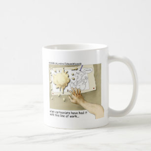 Verärgerte Karikaturisten Funny Gifts & Sammlerstü Kaffeetasse