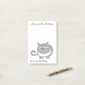 Verärgerte Katze "ich begrüße Ihre Problem-" Post-it Klebezettel (Auf Schreibtisch)