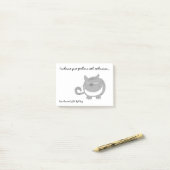 Verärgerte Katze "ich begrüße Ihre Problem-" Post-it Klebezettel (Auf Schreibtisch)