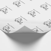 Verärgerte Katze ist Geschenkpapier (Ecke)